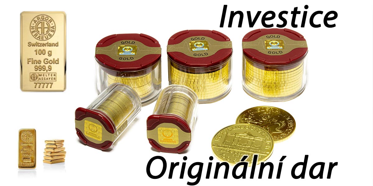 Zlaté mince a slitky: Pasivní investice i originální dárek